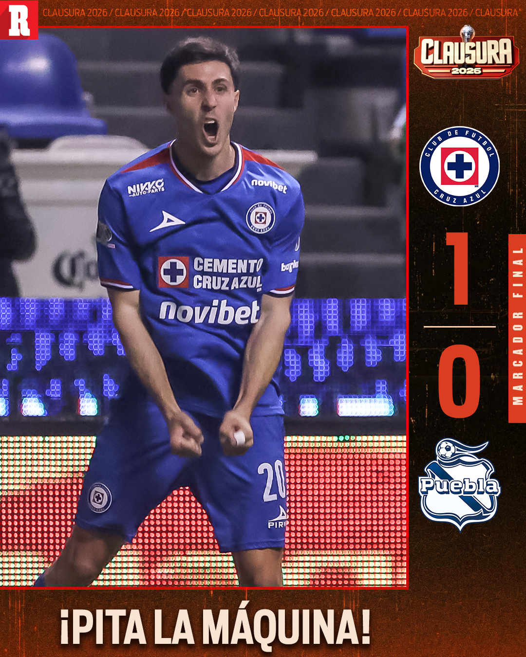 RÉCORD - RADELA FUE EL HÉROE! Cruz Azul vence al Puebla en el ...