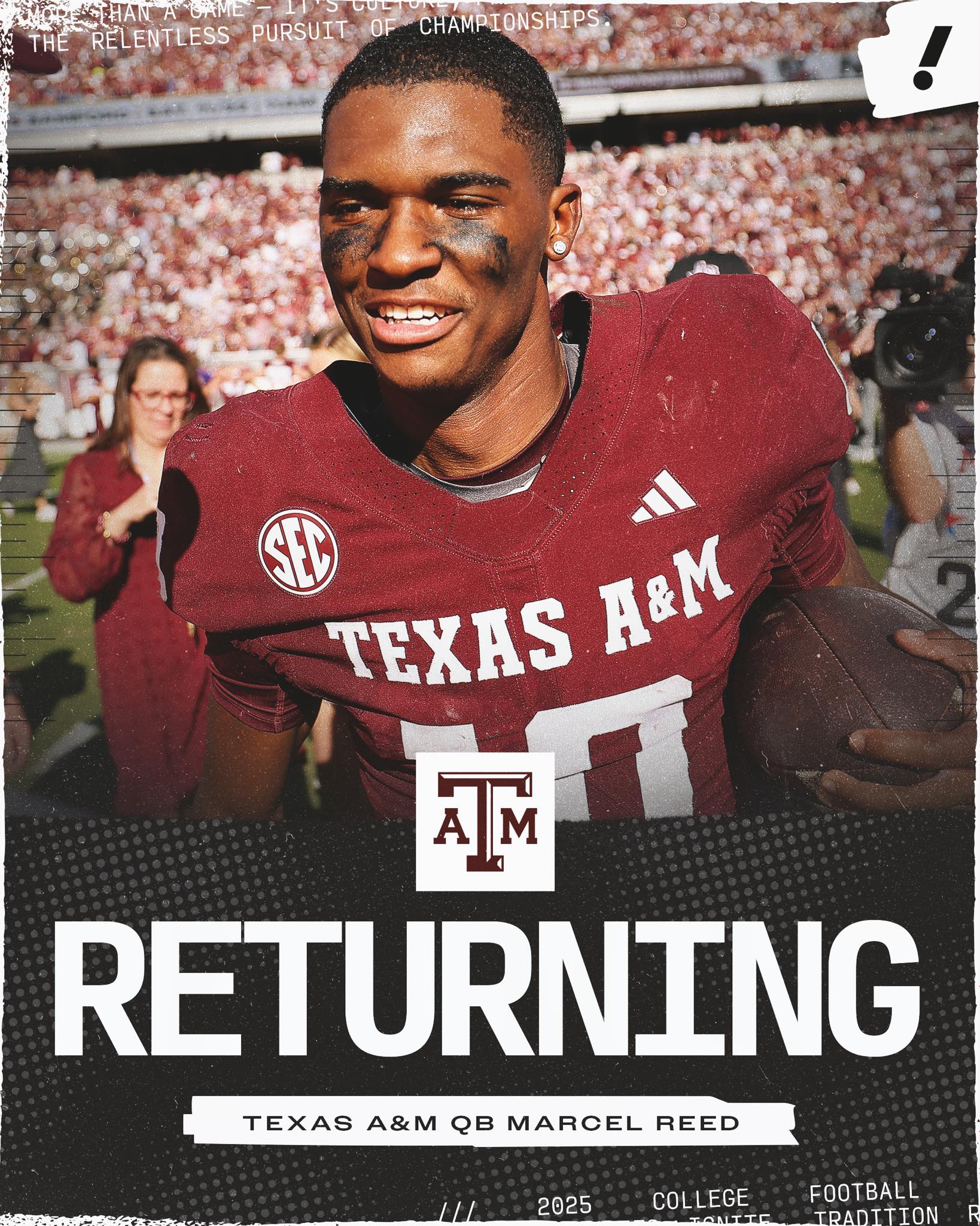 Yahoo Sports - Texas A&M QB Marcel Reed is returning to... | Facebook
