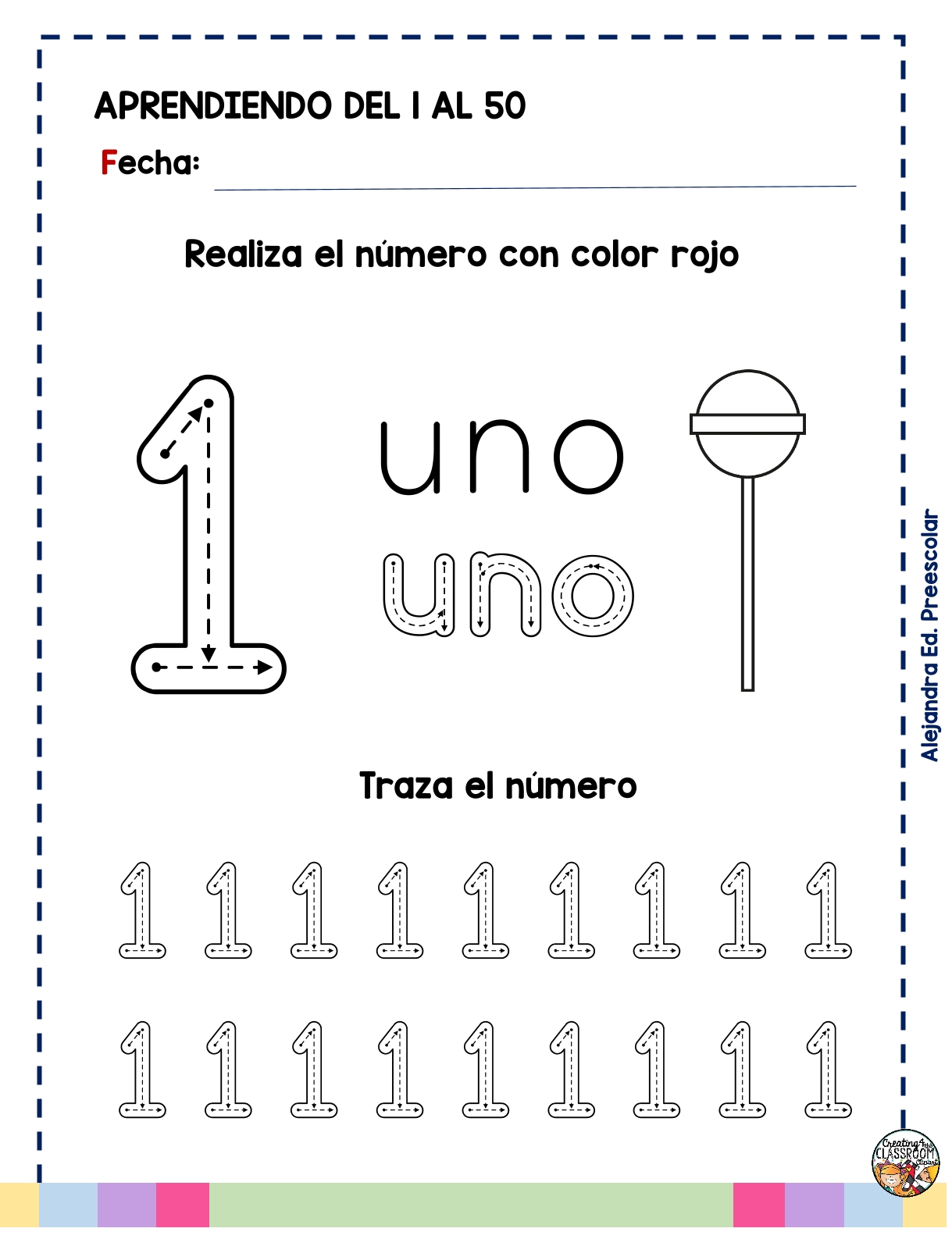 Maestras de Preescolar y Primaria - Recursos y Materiales | Números del ...