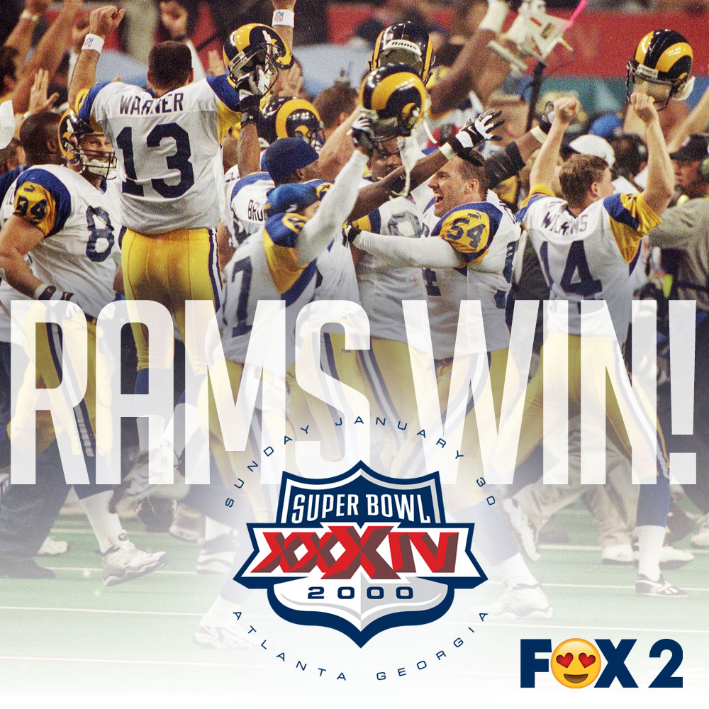 Happier times. The St. Louis Rams defeated the Tennessee Titans in