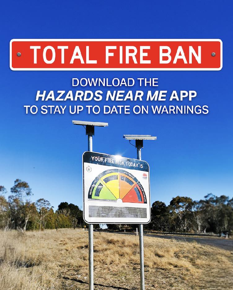 Sally - A total fire ban is in place for the Sydney, Illawarra ...