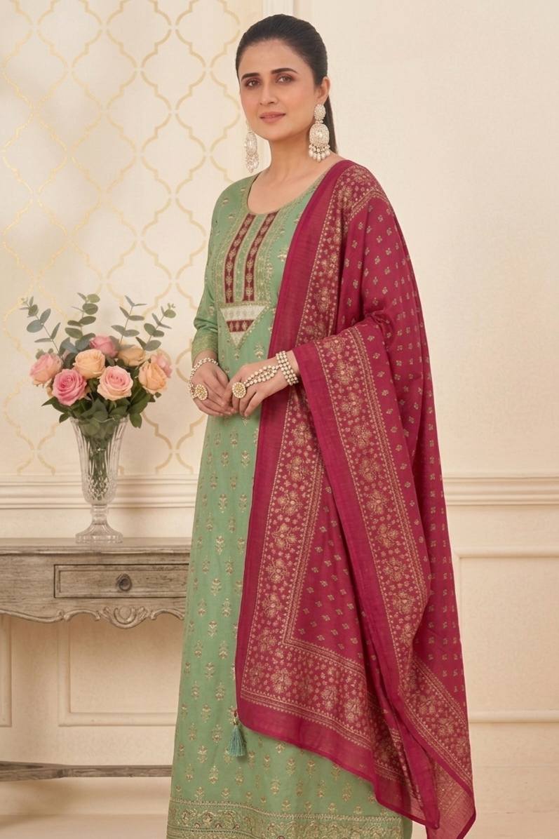maroon and green combination dress The Perfect Winter Look: Rayon Kurti Dupatta, 2 piece set in pistachio and a warm maroon. Now available in Plus Sizes in a range of 4 colour combinations BFCM23