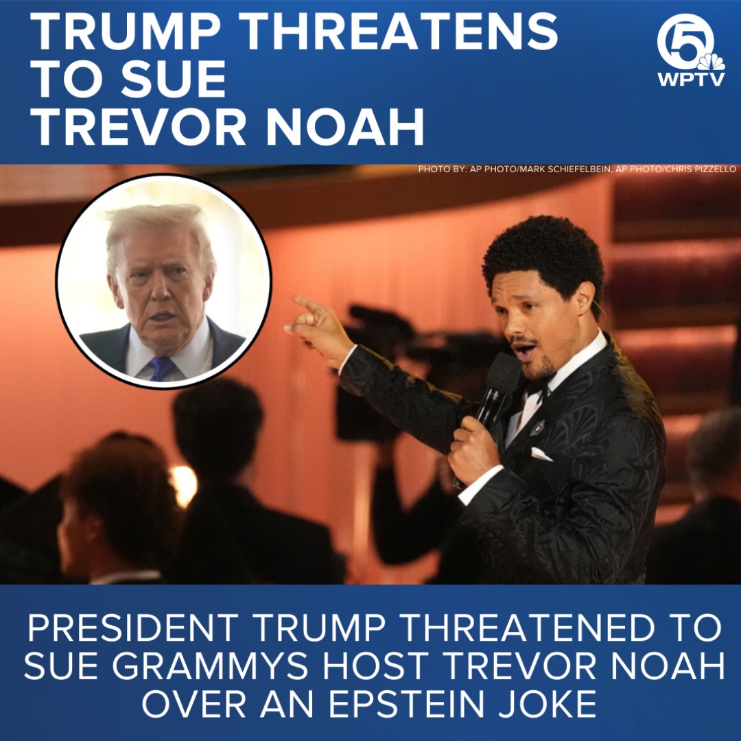 WPTV - President Trump threatened to sue comedian Trevor Noah over an ...