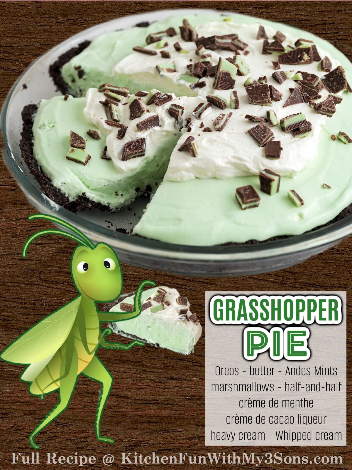 GRASSHOPPER PIE 🦗💚 Full... - Kitchen Fun With My 3 Sons | Facebook