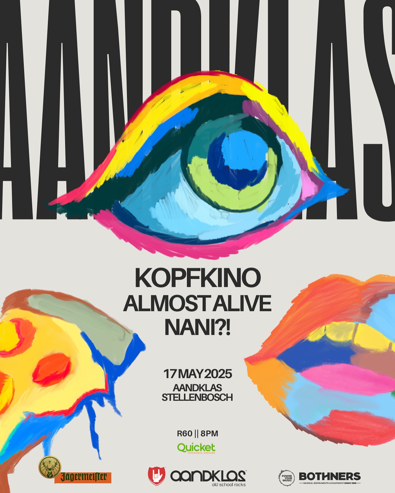 Aandklas - Three Bands. One loud night. Kopfkino brings the grit ...