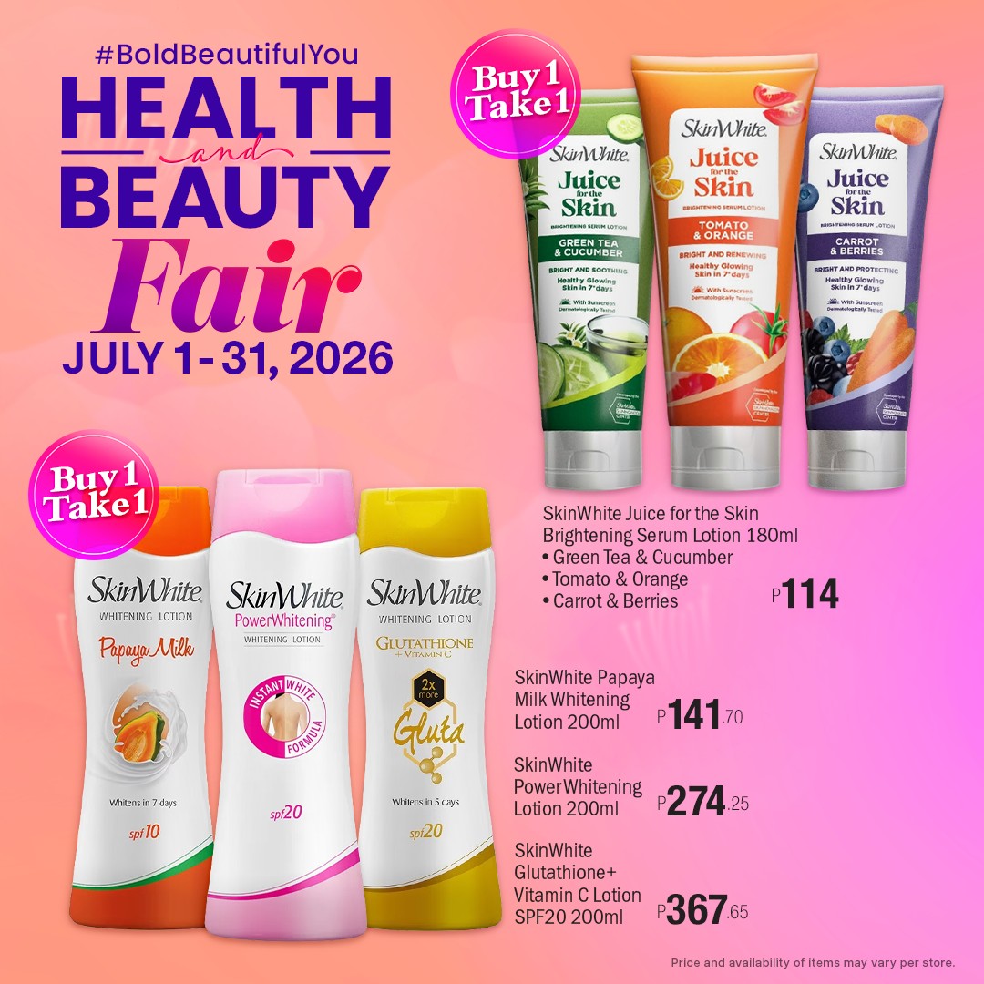 1st health glutathione lotion Good hair days + soft skin = the ultimate duo. 💆‍♀️✨ Catch us at the and Beauty Fair for exclusive deals on rich body lotions and nourishing shampoos until July 31 RiRe Glutathione 2X Ampoule كريم نياسيناميد للوجه Plan:Repair