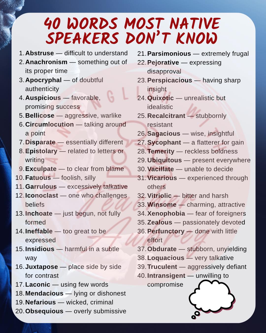 40 Words Most Native Speakers Don't Know