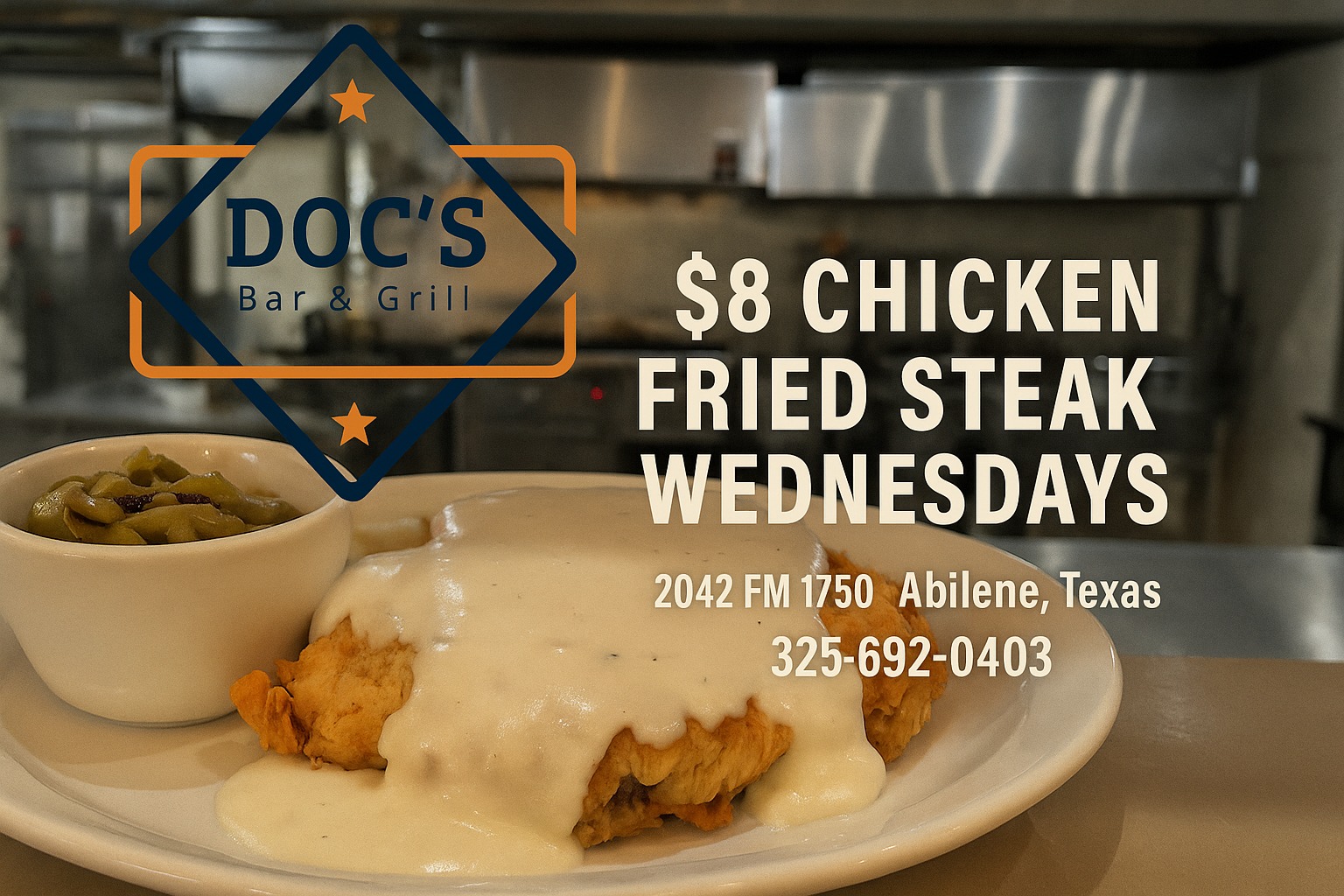 Doc's: Chicken Fried Wednesdays – Just an $8 Plate with No Debate