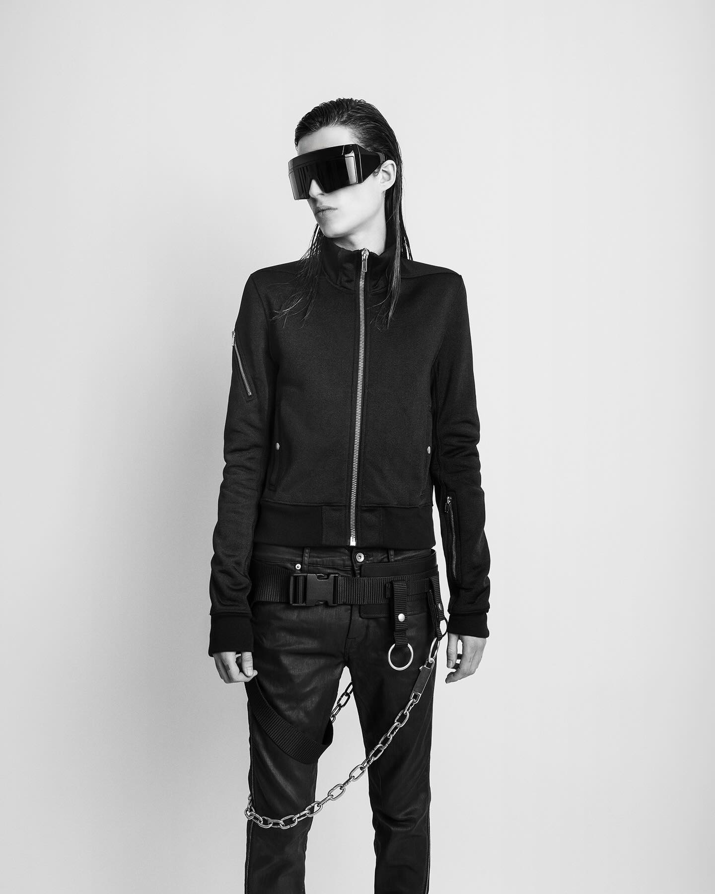 DAMIEN, RICK OWENS X @SUICIDEBANDOFFICIAL REV TRACK JKT, REV