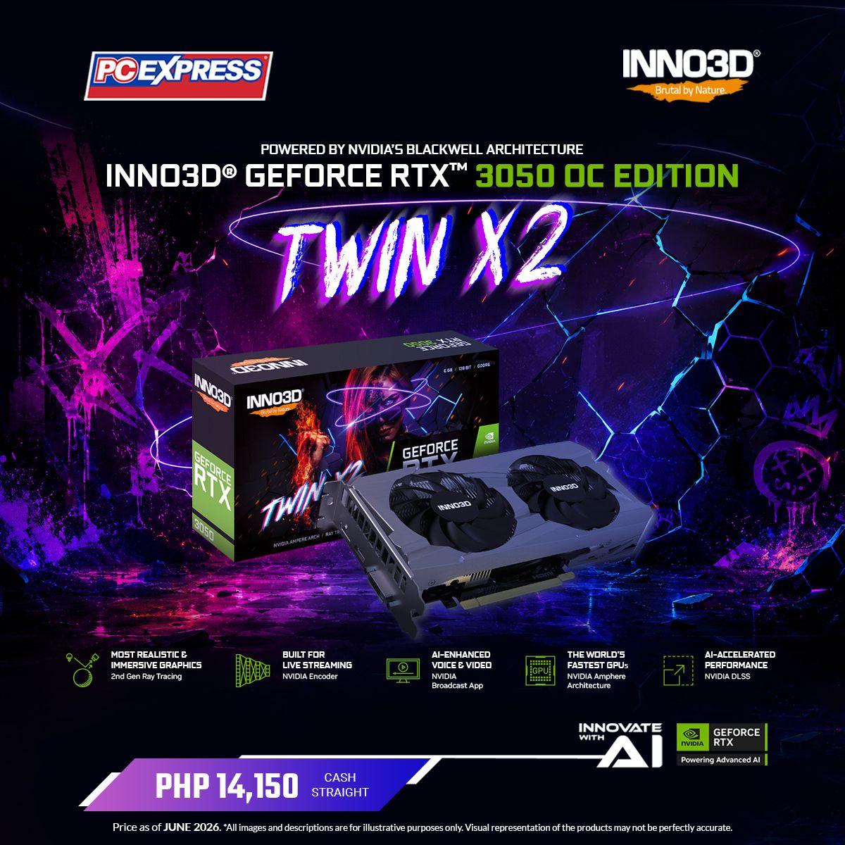 ? Game More. Spend Less. Upgrade to the INNO3D GeForce RTX™ 3050 