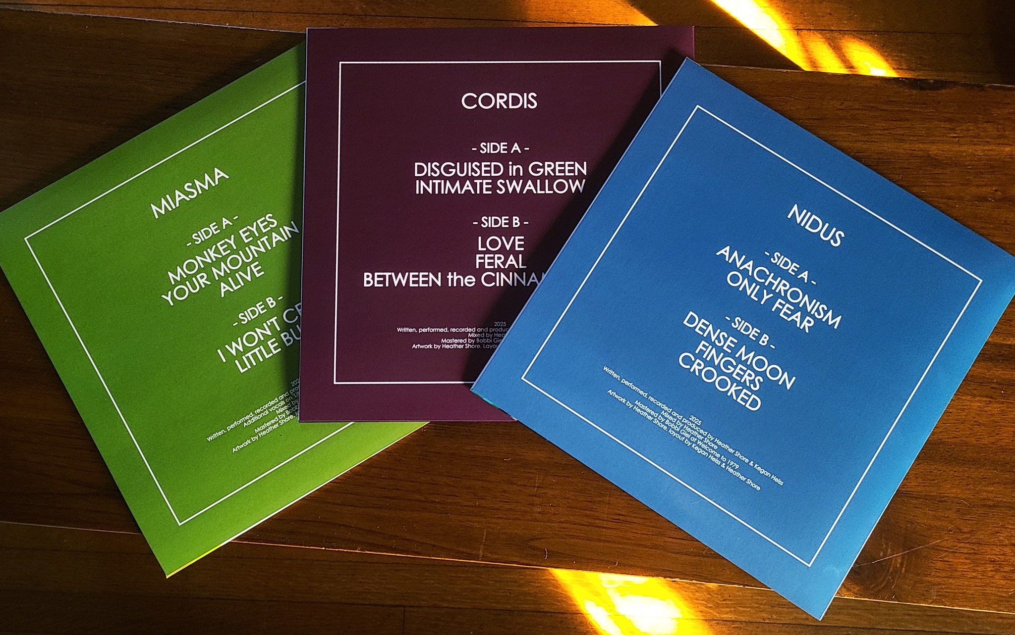 Darkwave music series release on vinyl