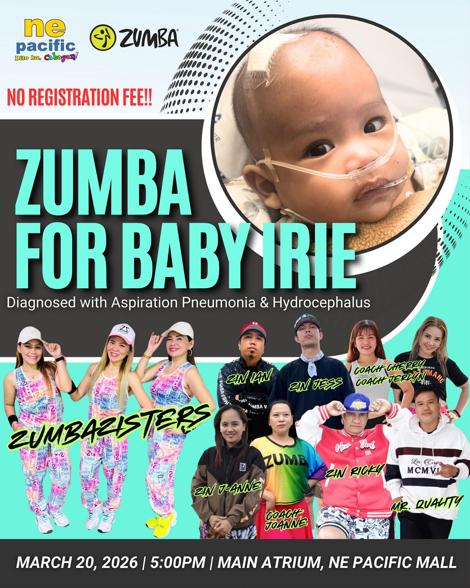 🙏 BE FIT, BE HEALTHY HELP BABY IRIE 🩷 🤩 ZUMBA for A Cause