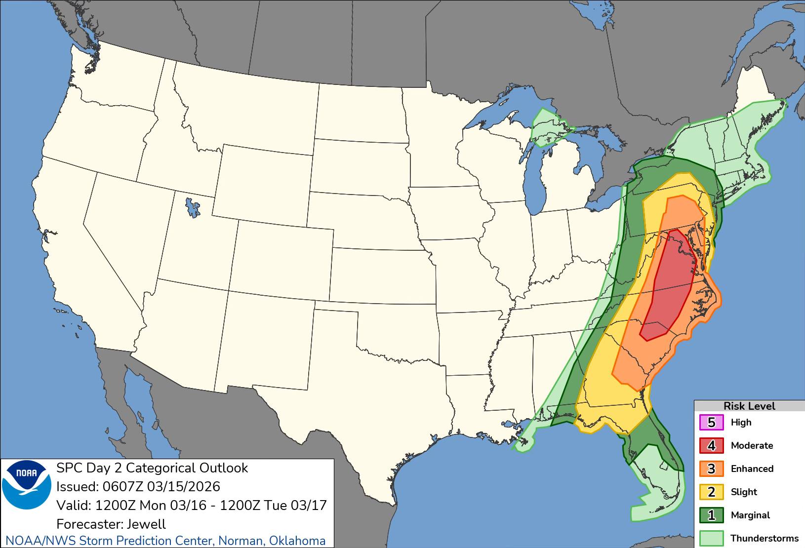 Heads up and Please Share! LEVEL 4 OUT OF 5. Significant severe