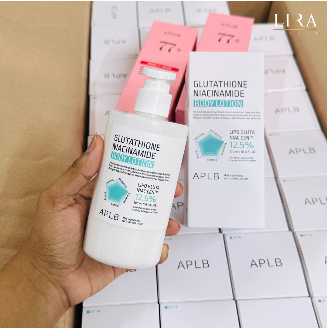 aplb glutathione niacinamide body lotion 300ml reviews   GlassSkin Studio Ltd delivering deep hydration without heaviness APLB Glutathione Niacinamide Body Wash