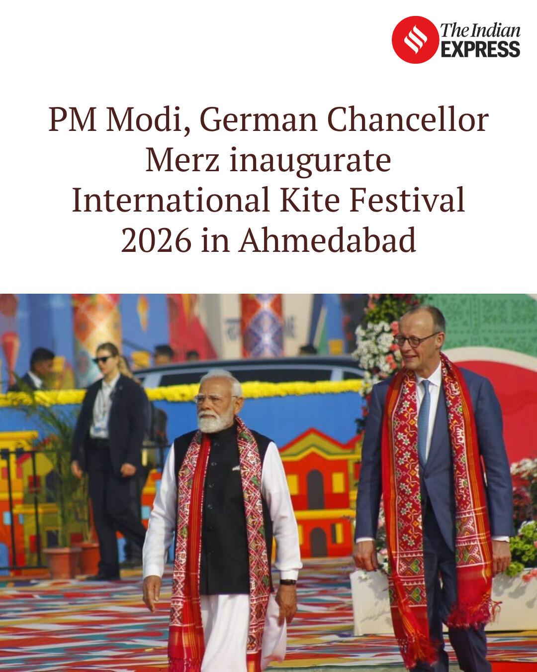 Indian Express - PM Modi, German Chancellor Merz... | Facebook