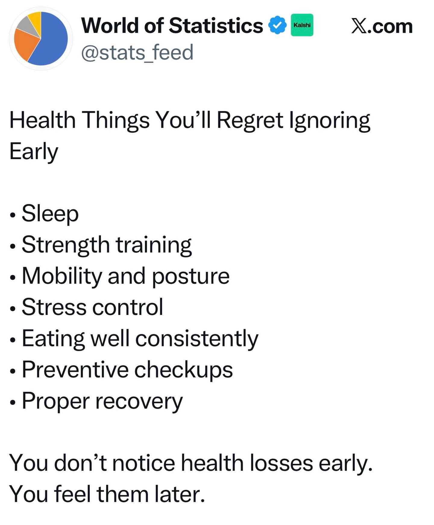 Dr. - Health Things You’ll Regret Ignoring Early • Sleep • Strength ...