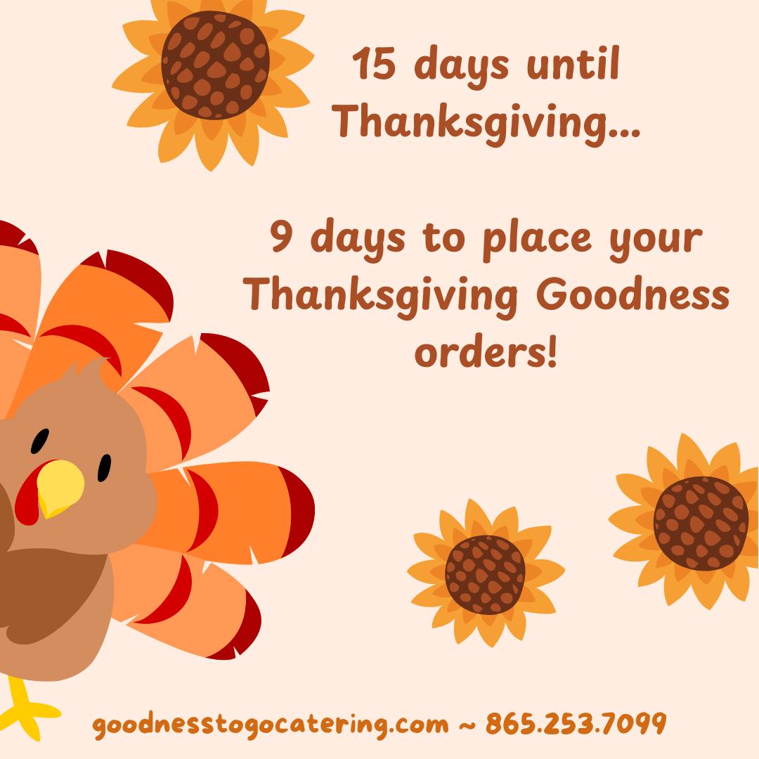 Order deadline is... - Goodness to Go - by the Lunch Ladies | Facebook