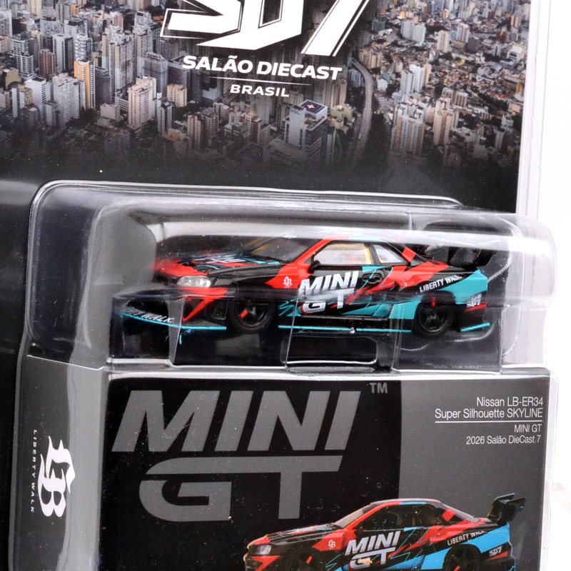 MINI GT 1/64 SALAO DIECAST 7 - NISSAN LB-ER34 SKYLINE SUPER