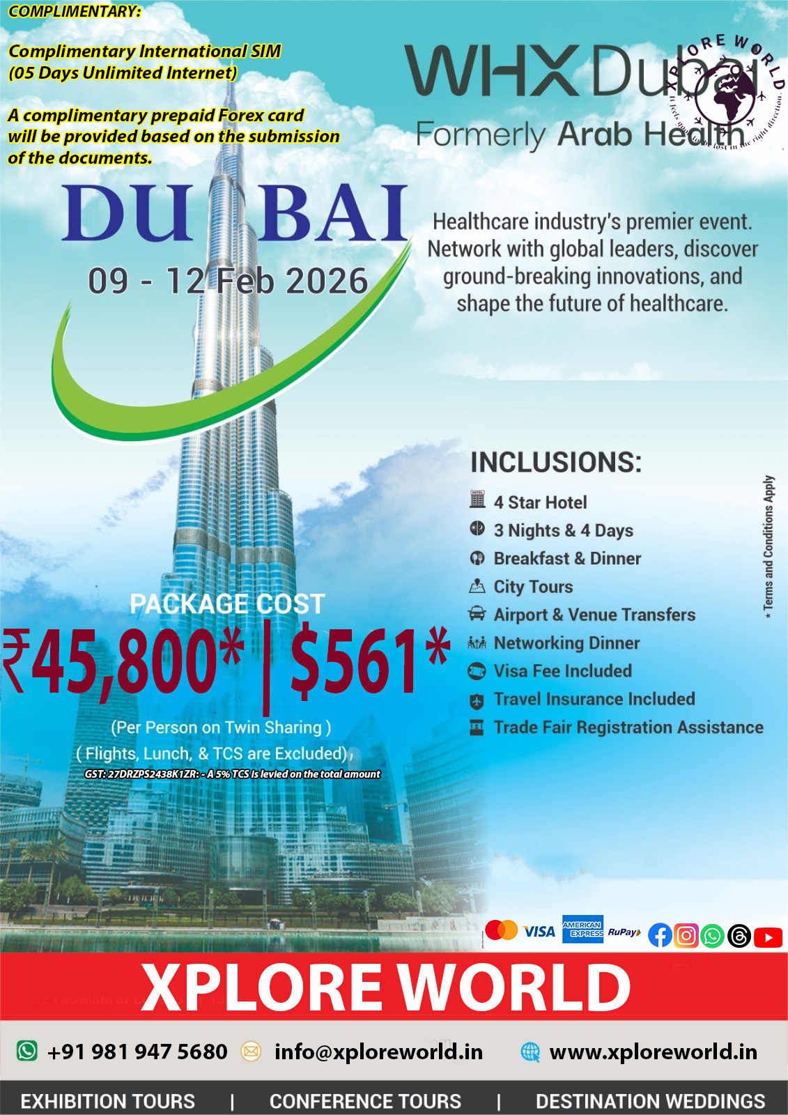 Xplore - 🏥 ARAB HEALTH 2026 – WORLD HEALTH EXPO (WHX) 🇦🇪 🗓 9th – 12th ...
