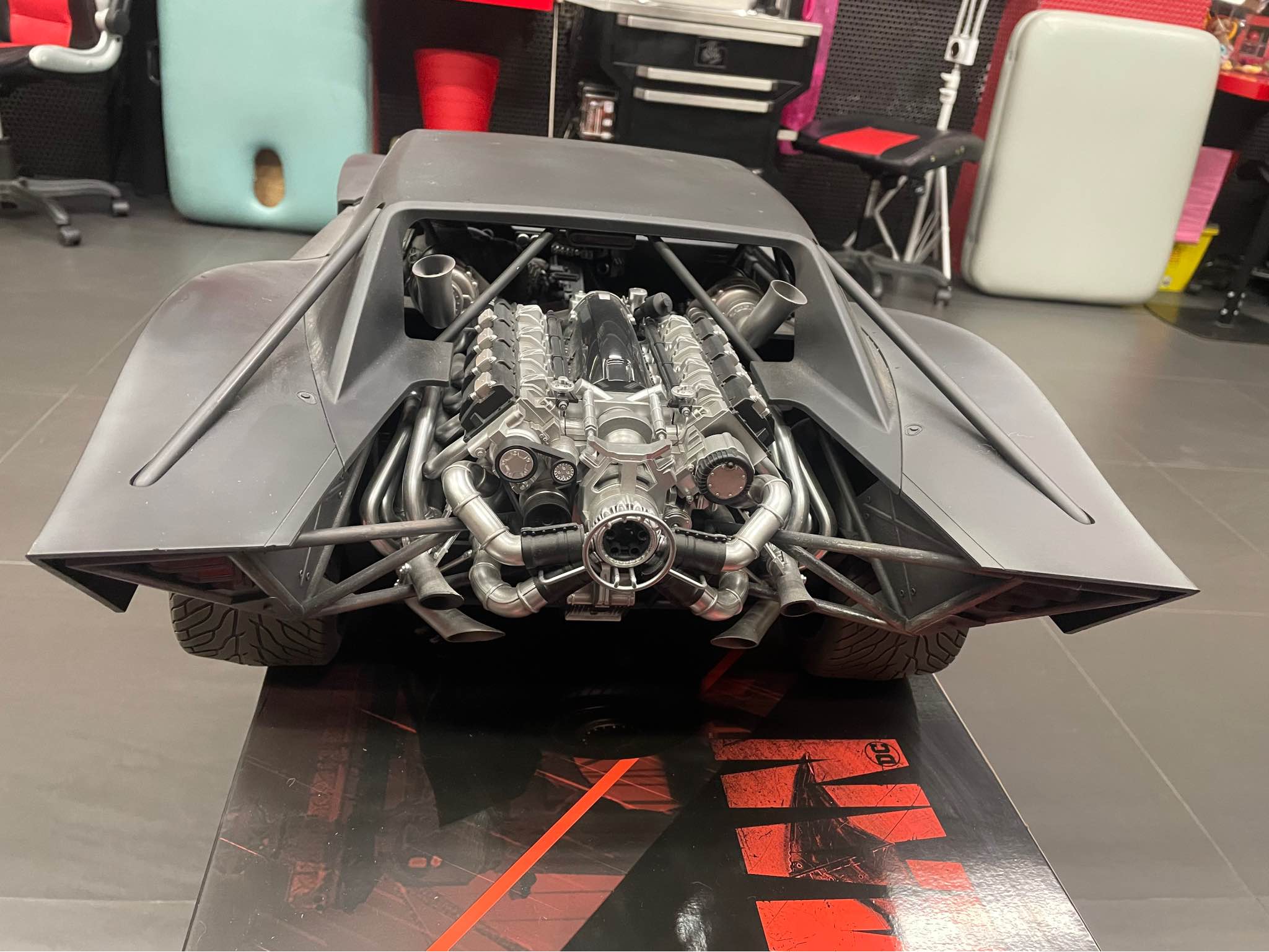 JazzInc 1/6 scale The Batman Batmobile and InArt Batman - Toy Race Car ...