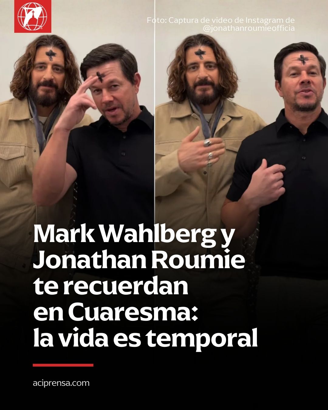 ACI - En el inicio de la Cuaresma, los actores católicos Mark Wahlberg ...