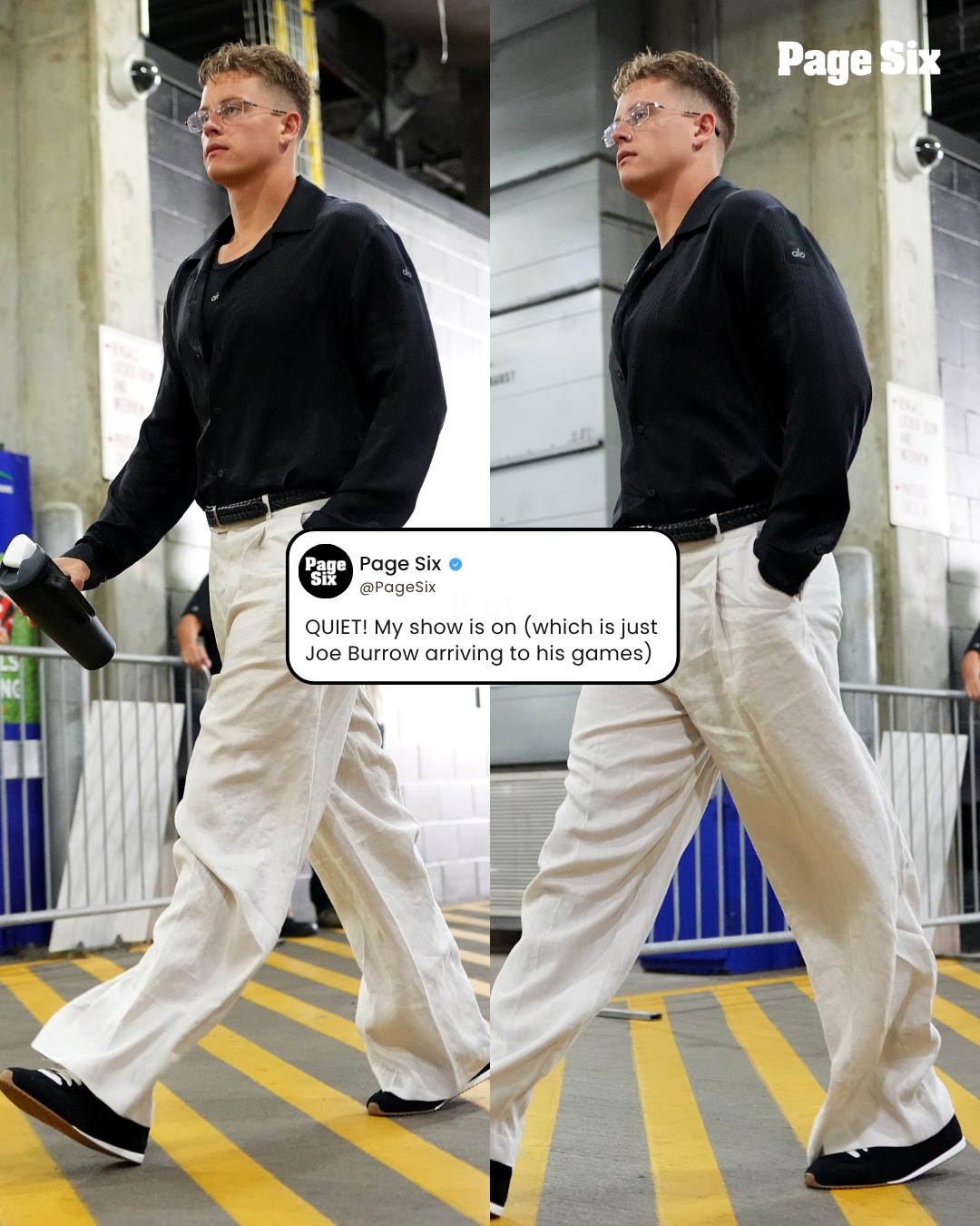 Joe Burrow stepped out in a fully custom ALO look from head to toe