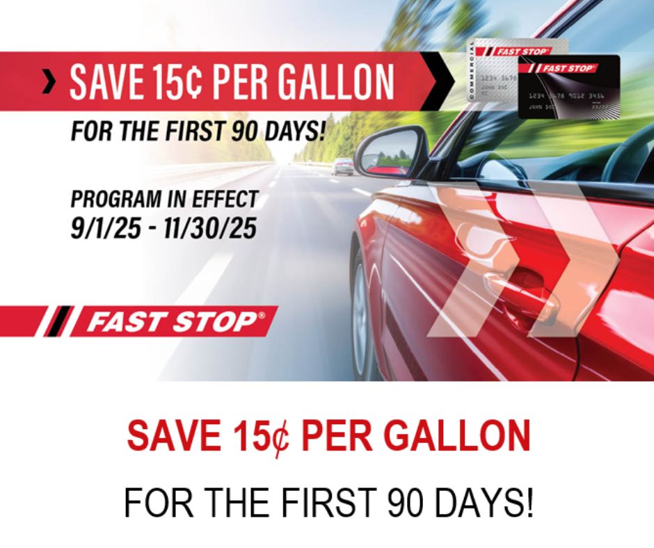 South - Yes, that's correct! 15 cents off per gallon for our new Fast ...