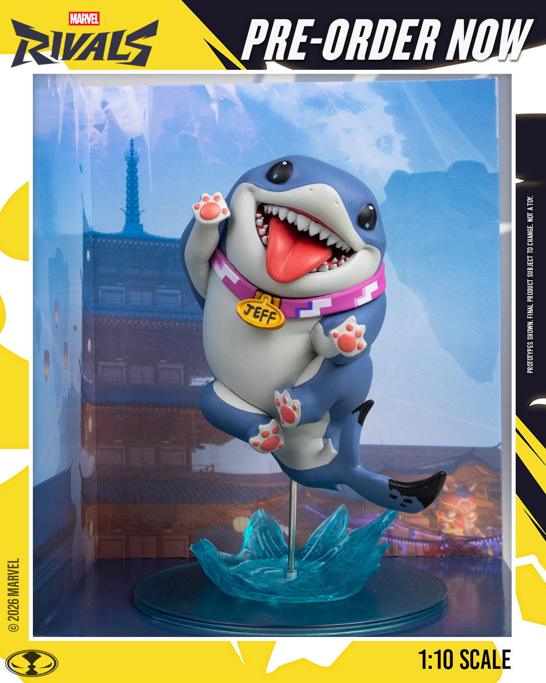Jeff The Land Shark 1:10th scale collectible based on the smash