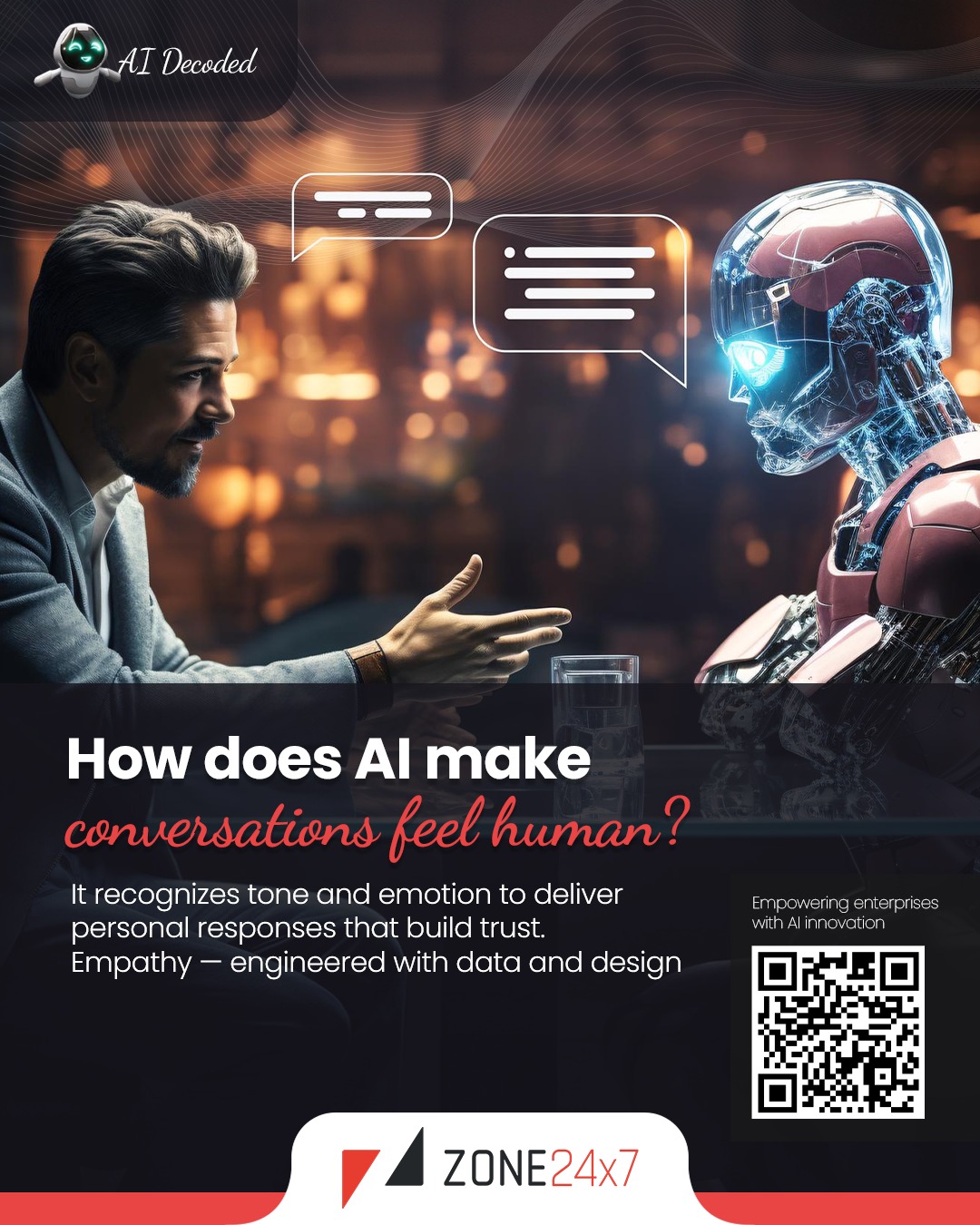 Zone24x7 - Can empathy be engineered? AI doesn’t replace... | Facebook