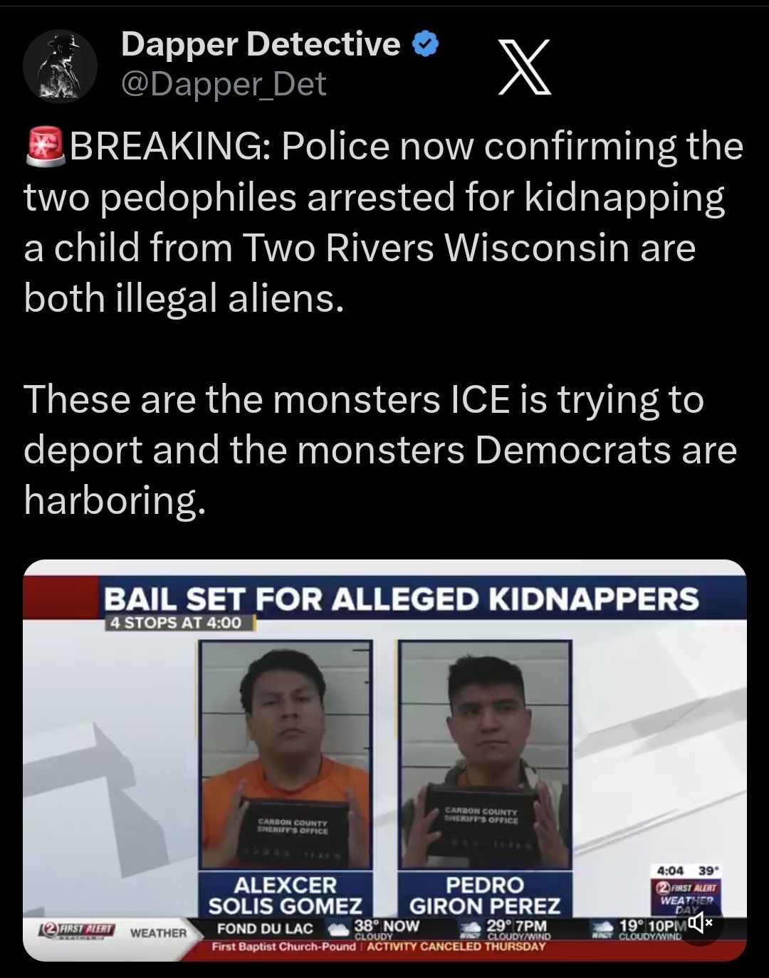Badger - No stopping on deportations and stop electing Democrats ...
