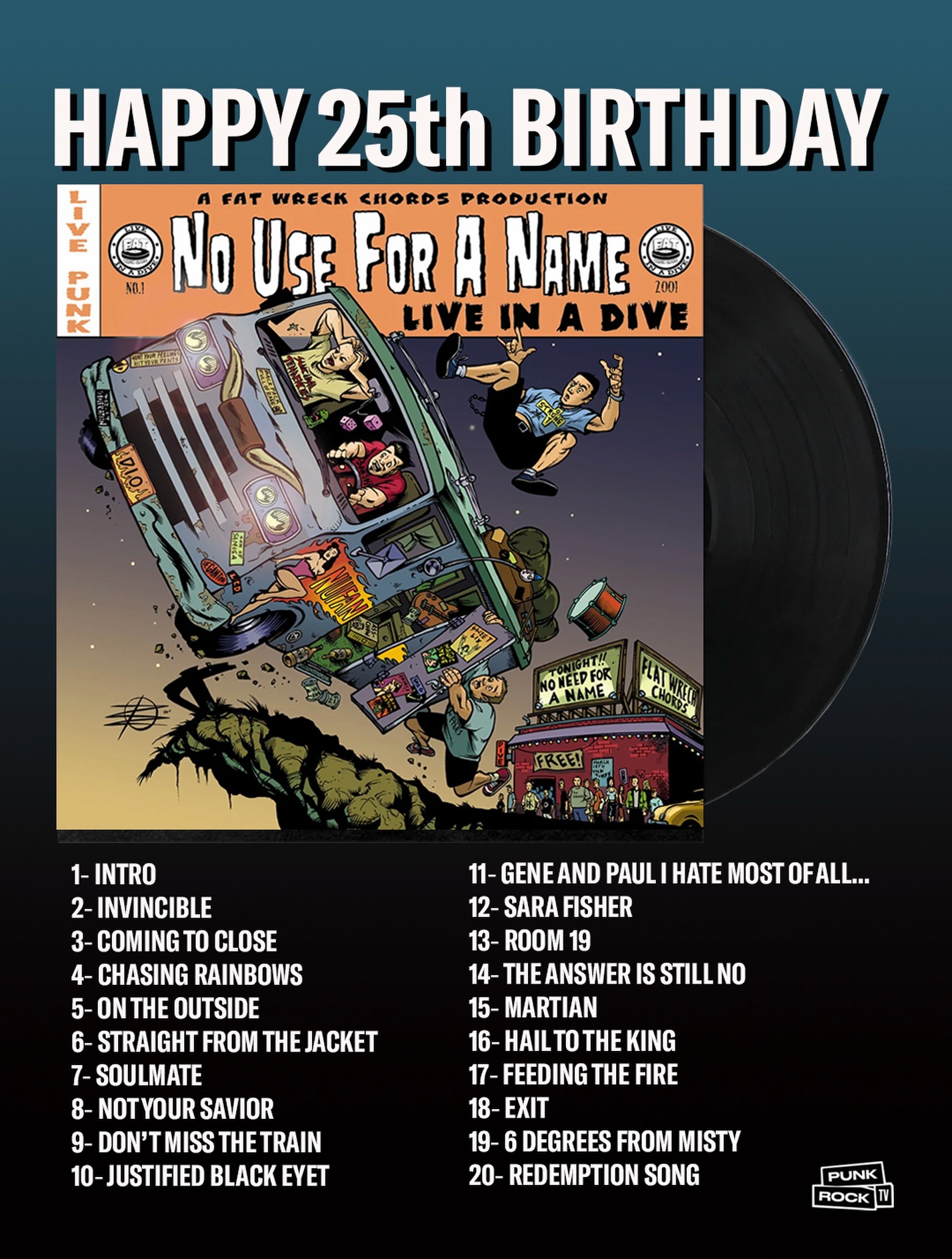 25 years ago this album was released by Fat Wreck Chords. This