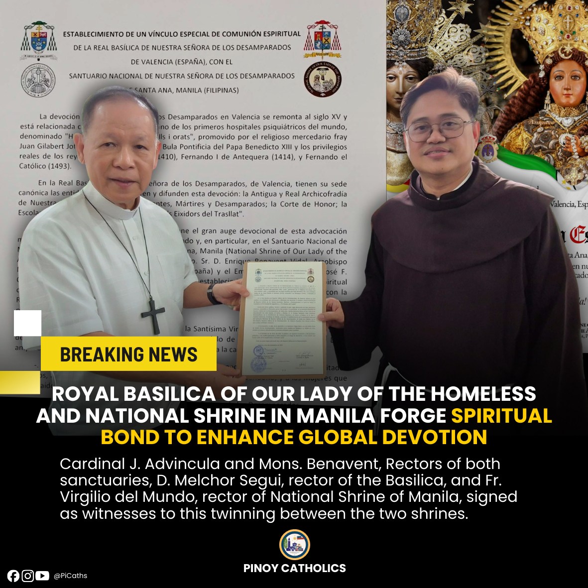 Pinoy - 𝐁𝐑𝐄𝐀𝐊𝐈𝐍𝐆 𝐍𝐄𝐖𝐒 │ 𝐑𝐨𝐲𝐚𝐥 𝐁𝐚𝐬𝐢𝐥𝐢𝐜𝐚 𝐨𝐟 𝐎𝐮𝐫 𝐋𝐚𝐝𝐲 𝐨𝐟 𝐭𝐡𝐞 𝐇𝐨𝐦𝐞𝐥𝐞𝐬𝐬 𝐚𝐧𝐝 ...