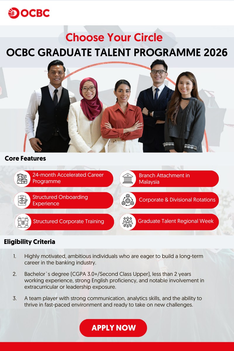 UCSI - 🌟 OCBC Graduate Talent Programme 2026 🌟 Start your career ...