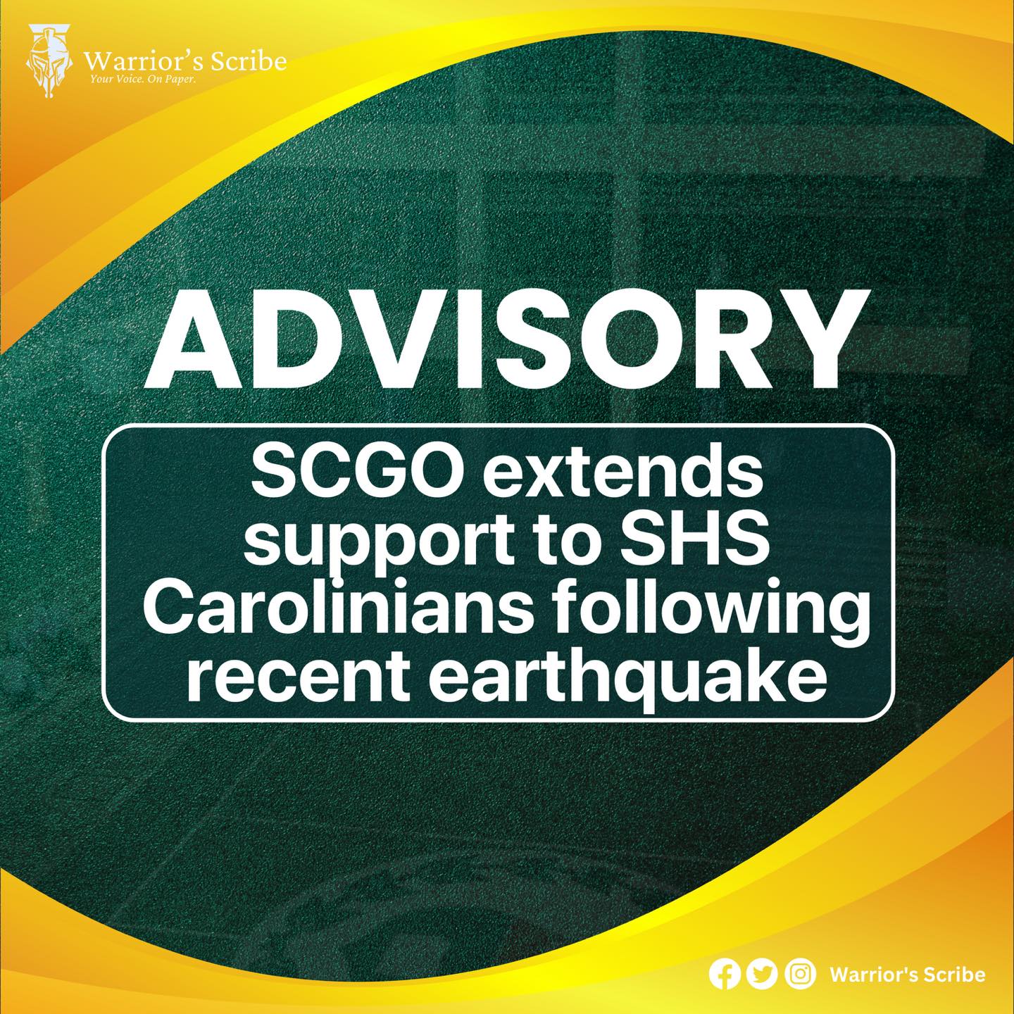 🫂 | SCGO extends support... - San Carlos School of Cebu - SHS | Facebook