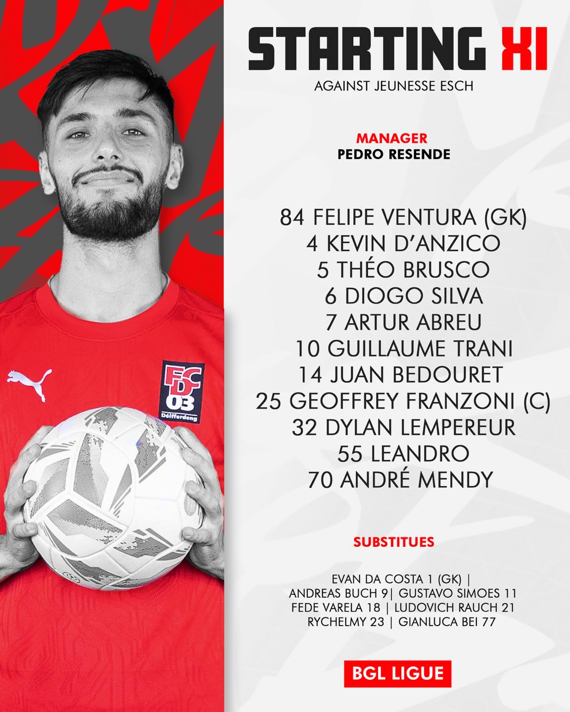 FC - ️LINEUP Op der Grenz! #forzafcd03 | Facebook
