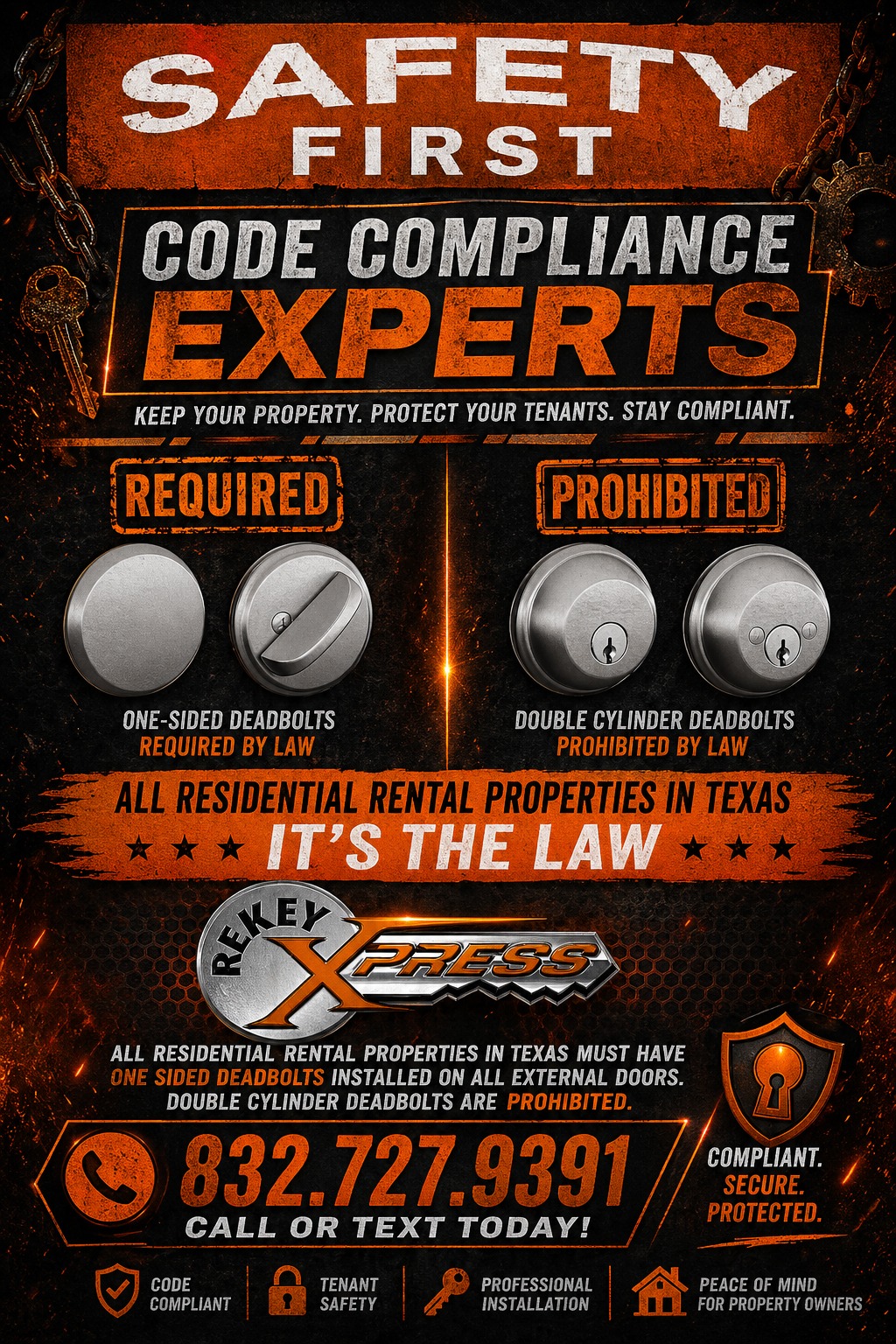 ReKey Xpress Locksmith 832.727.9391 | Montgomery TX