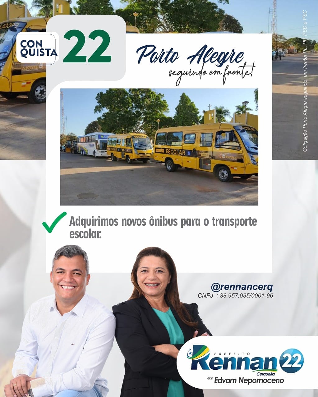 Em nossa gestão, garantimos o acesso às... - Rennan Cerqueira