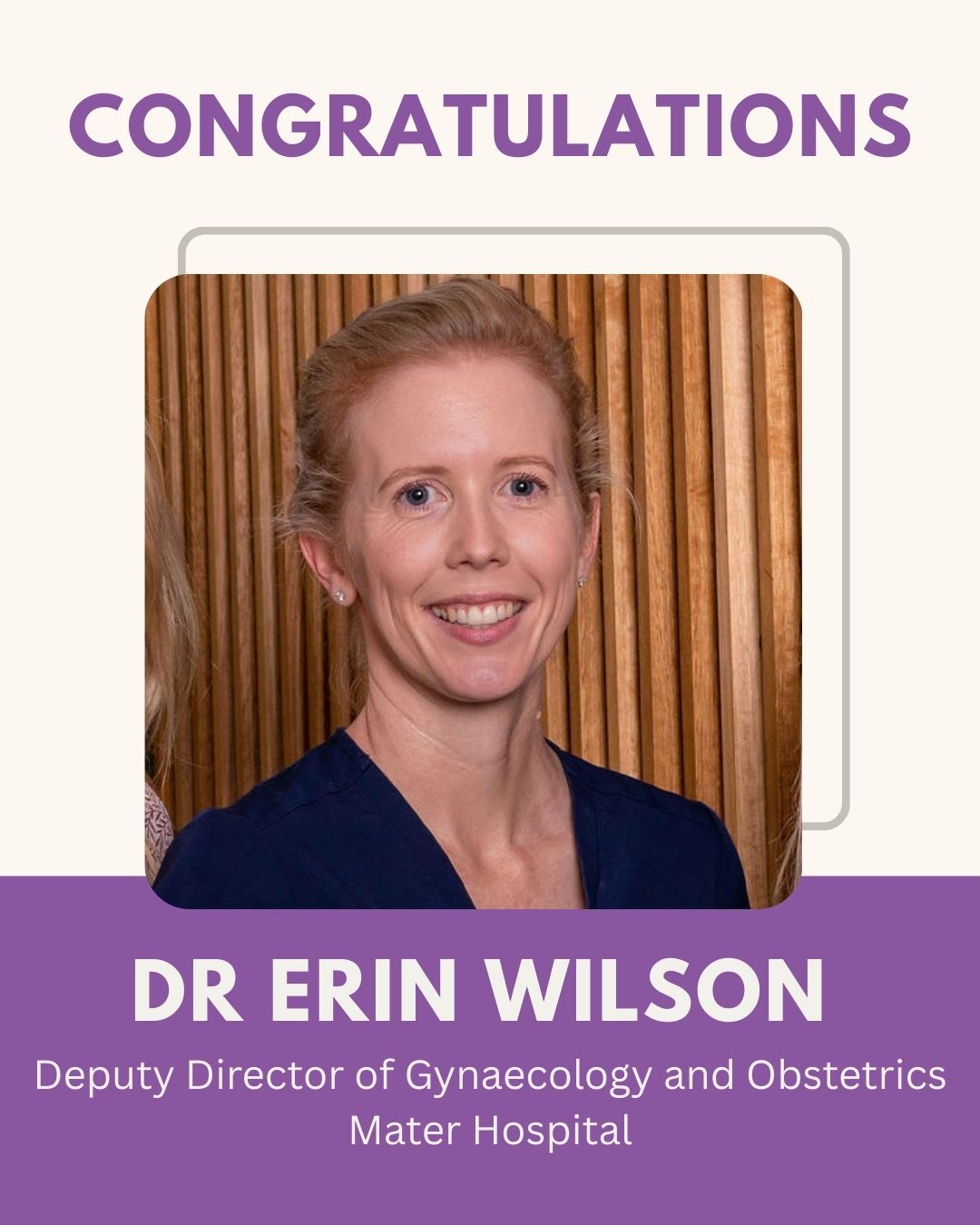 Eve Health - 🎉 Congratulations to Dr Erin Wilson on her... | Facebook