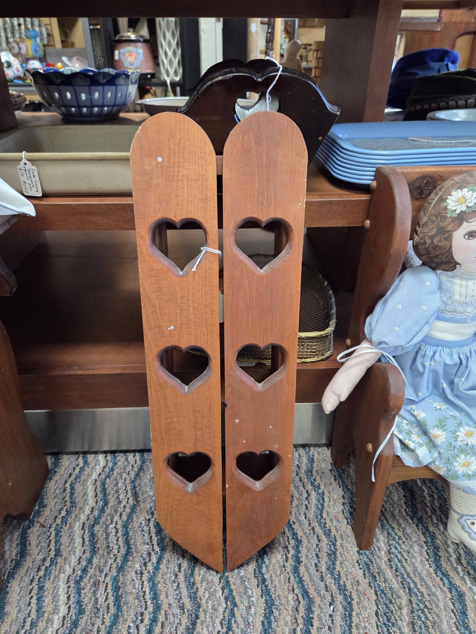 This little vintage heart shelf just added- $30, a second