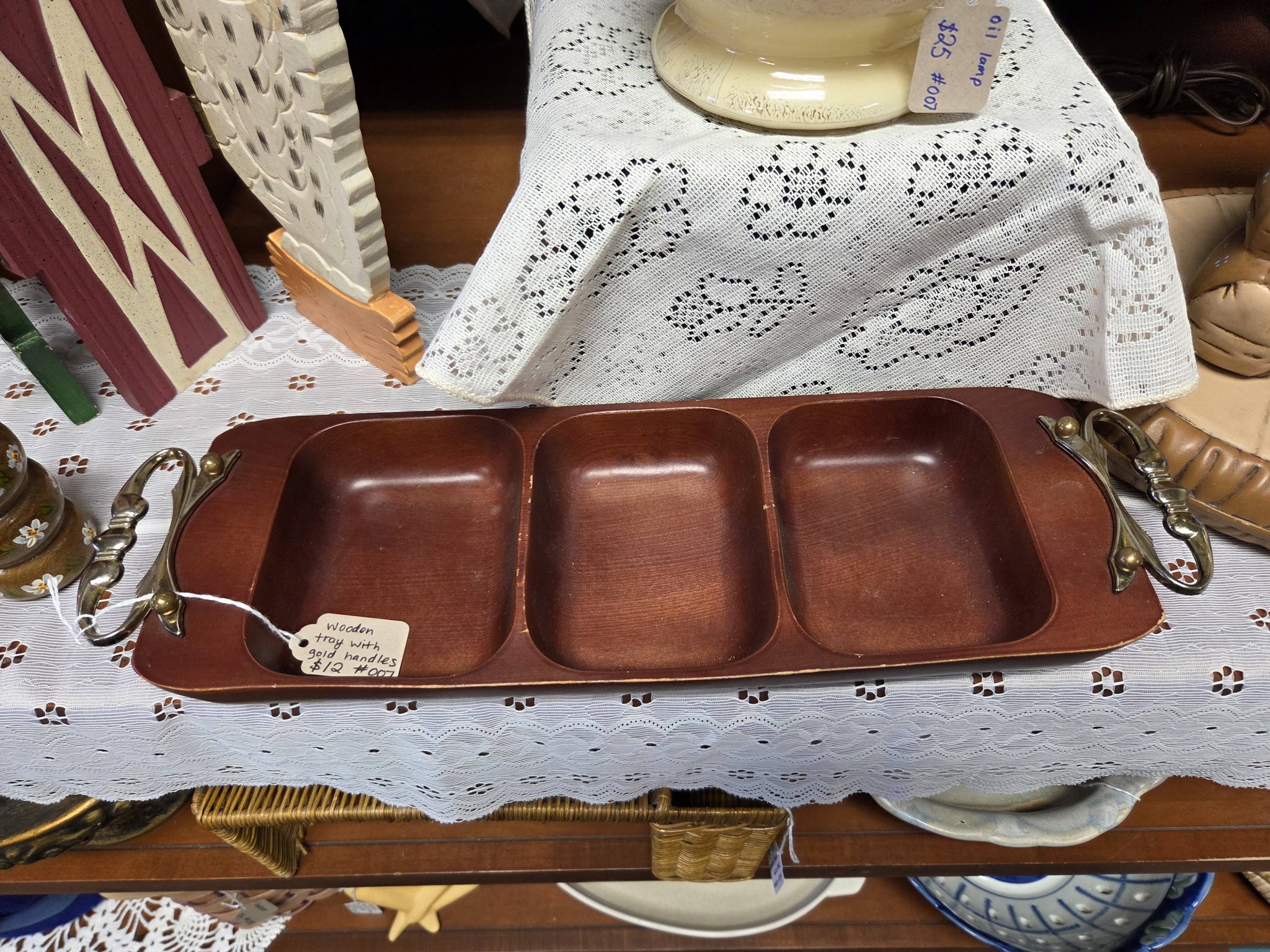 This little vintage heart shelf just added- $30, a second