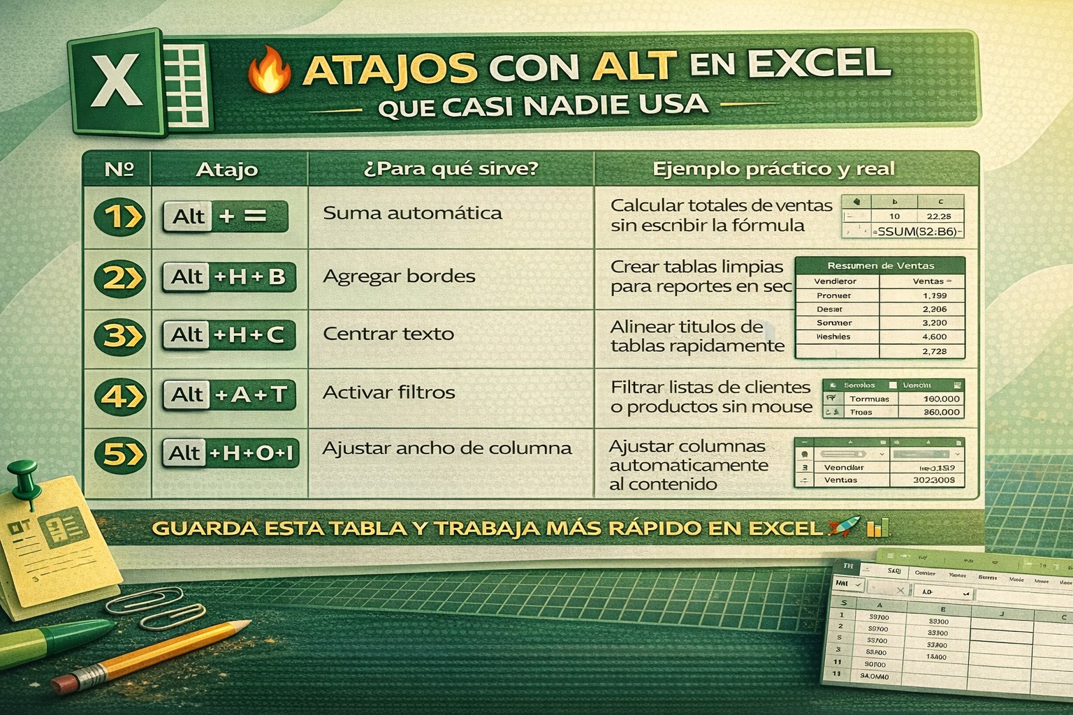 Kevin - 🔥📊 ¿Sabías que Excel tiene atajos con ALT que casi nadie usa ...