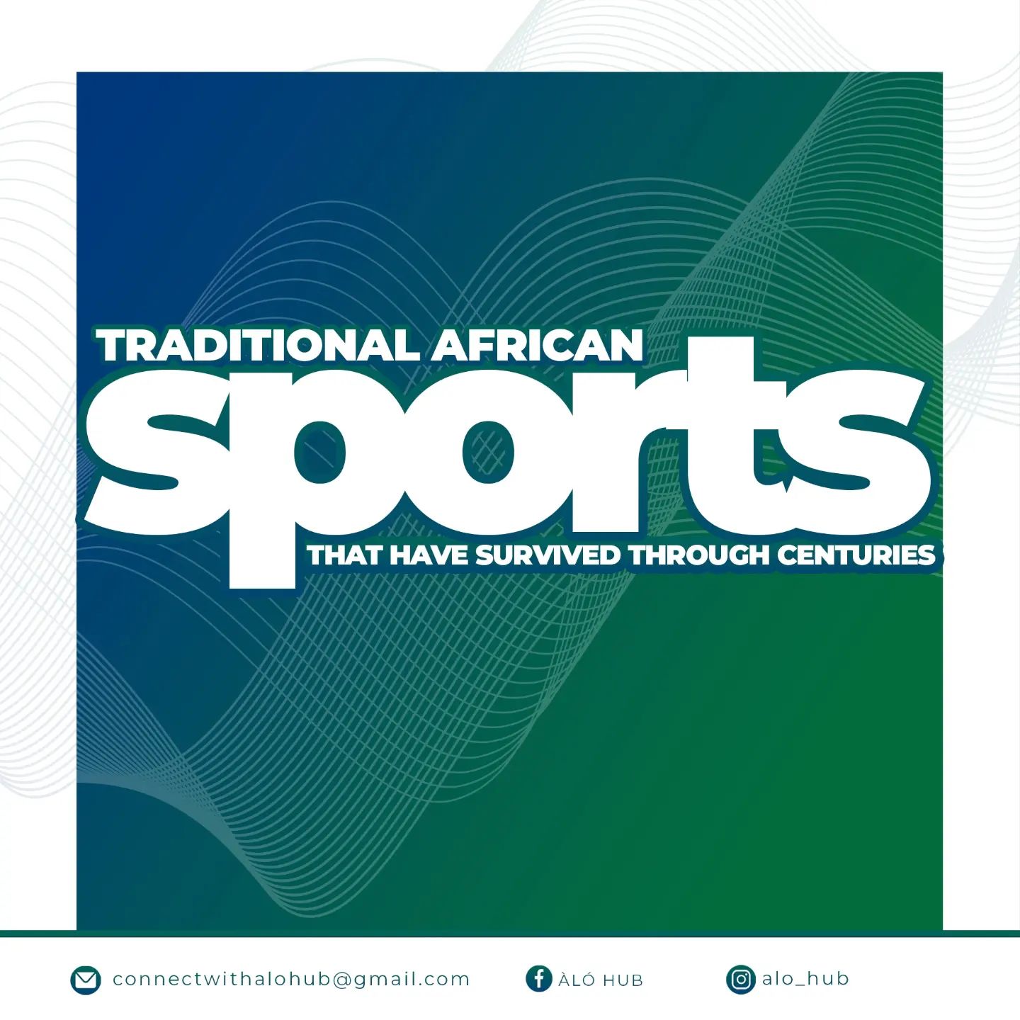 ÀLỌ́ HUB - Let's talk about some traditional African...