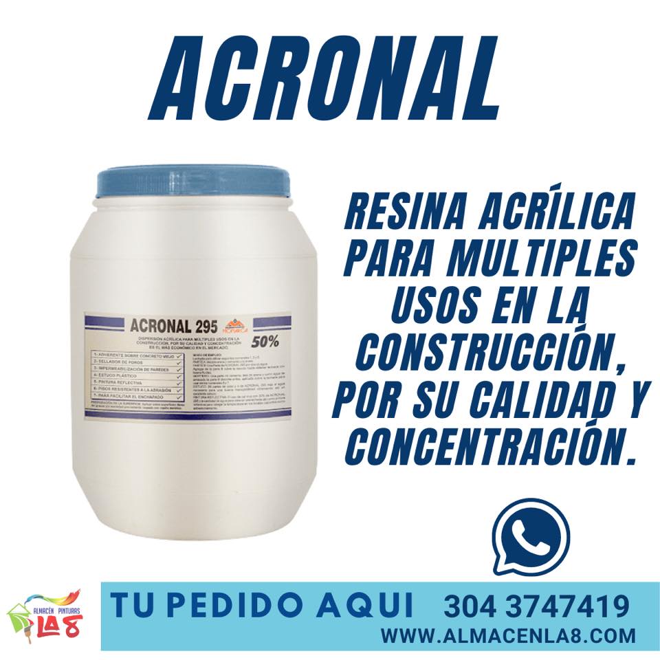 🛢 #Acronal | Resina acrílica para... - Almacén Pinturas La 8 | Facebook