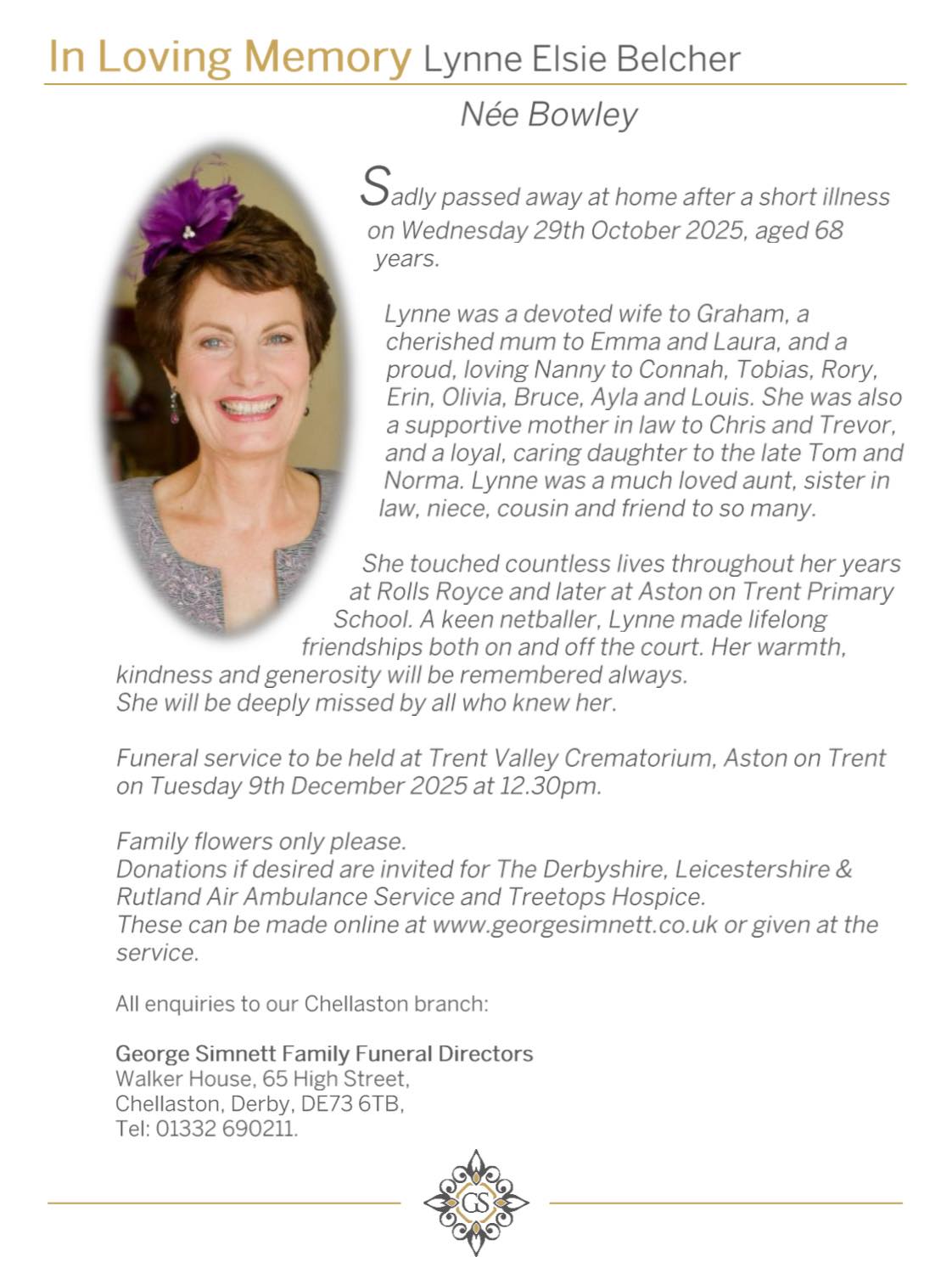 In loving memory... - George Simnett Family Funeral Directors | Facebook