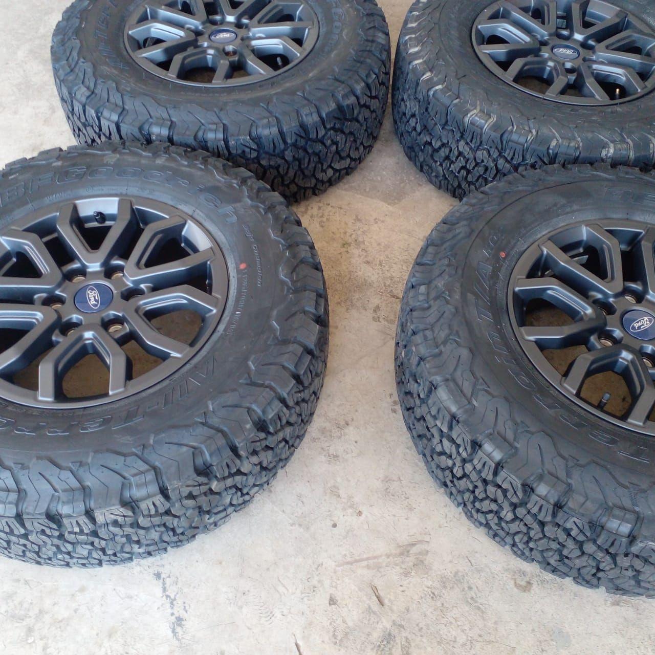Ford Ranger raptor 17 rims original mags with brand new tyres bf ...
