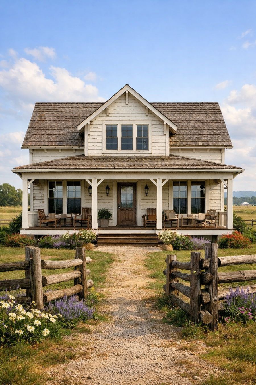 Traditional - Step inside this vintage clapboard farmhouse surrounded ...
