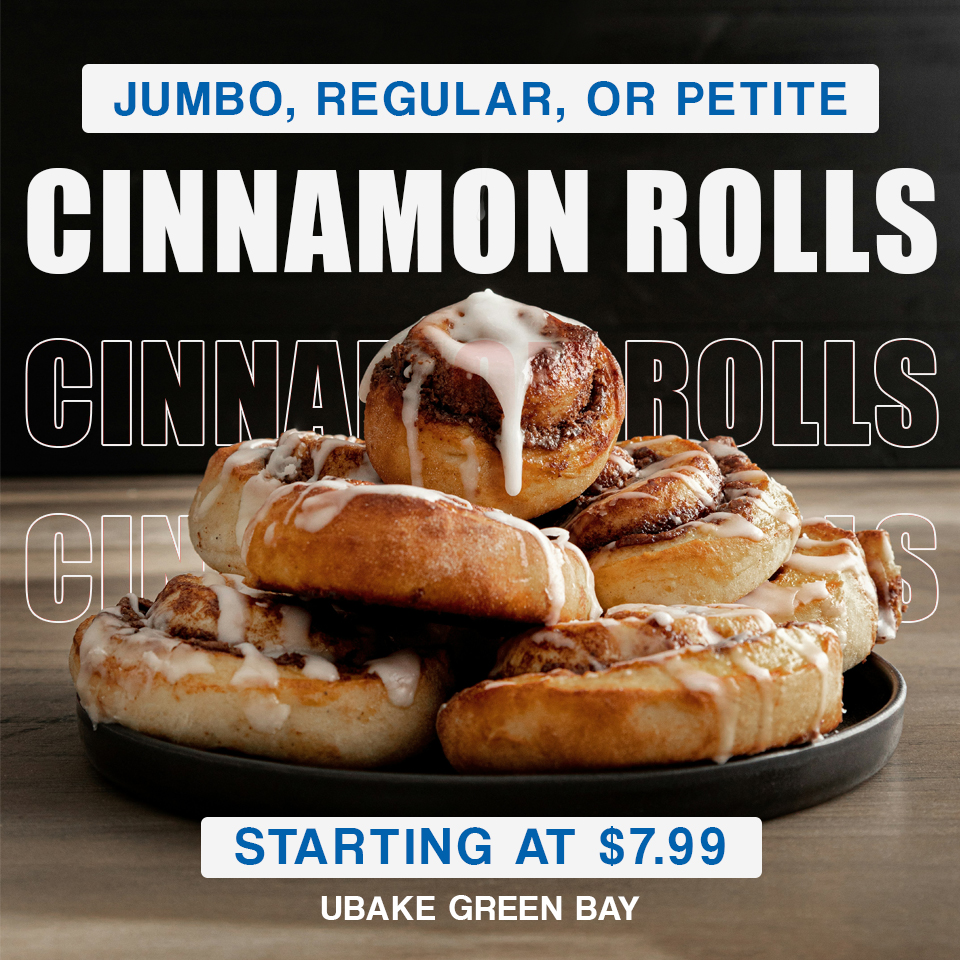 UBake Green Bay - NEW! ⚠️ UBake has cinnamon rolls!... | Facebook