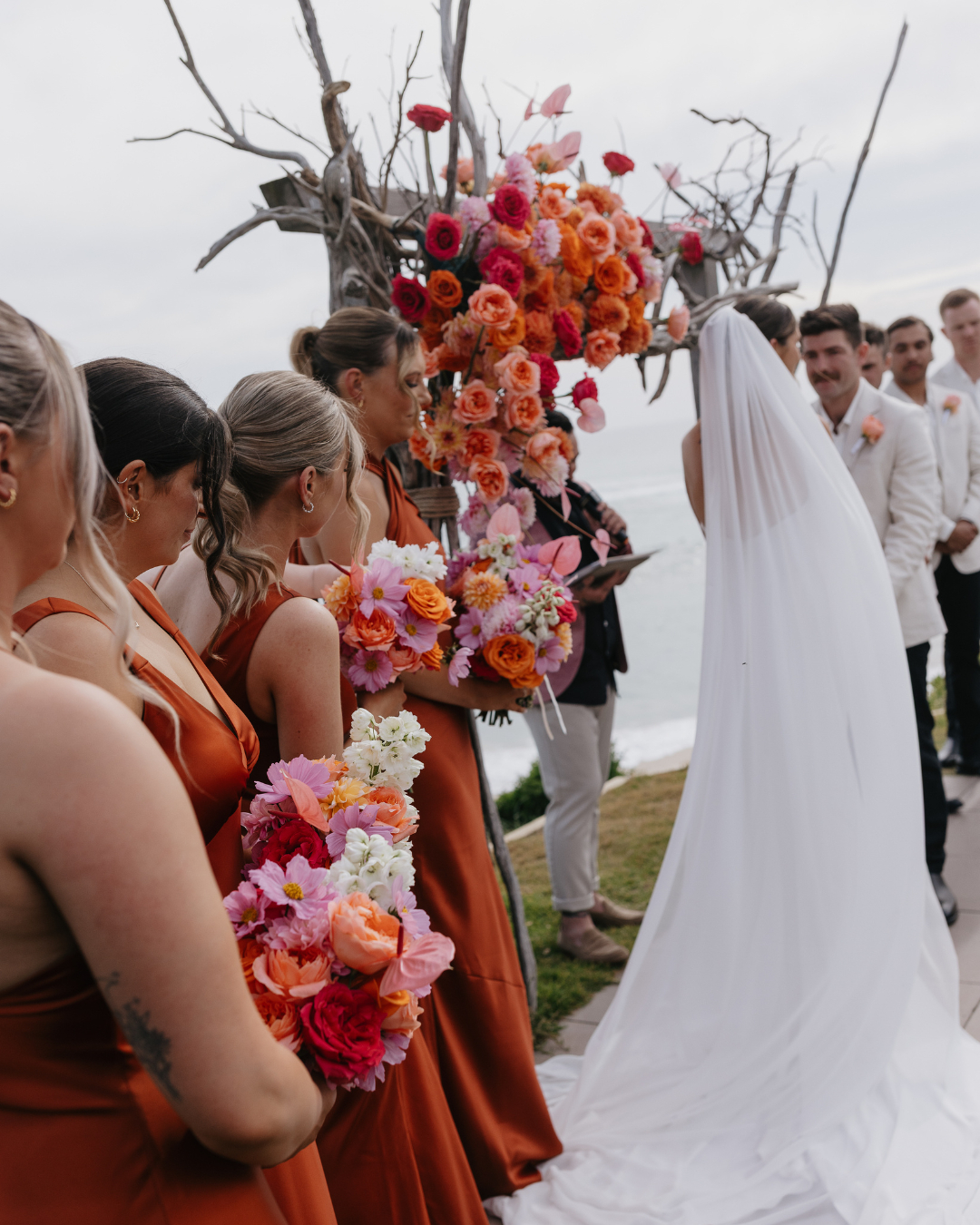 rust dusty orange bridesmaid dresses Who said burnt was seasonal? Emily's bridesmaids wore a mix of Roma, Amelia and Brooklyn all in Burnt Orange. Shop Orange Bridesmaids: wearerewritten.com/collections/burnt-orange-rust-bridesmaid-dresses @morganleephotography_ @mwlbride Color:LIGHT IVORY/BEIGE NUDE Stacy Adams Hobson Cap Garden / Outdoor play