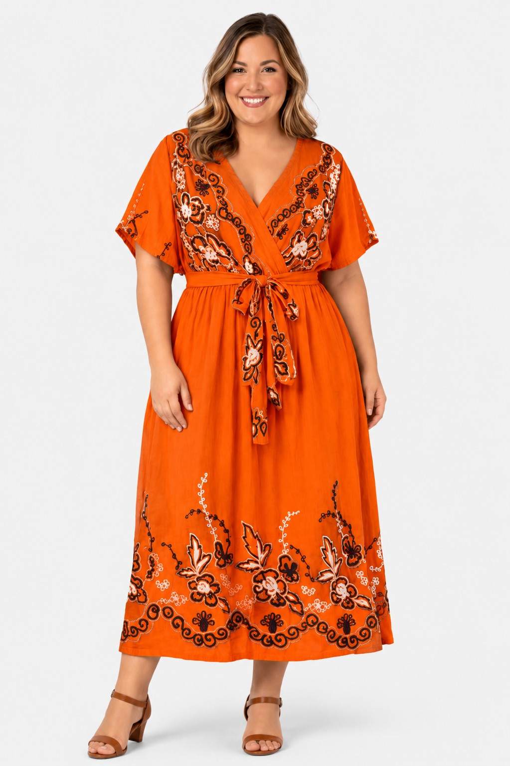 bell sleeve yellow dress Wide V Neck Long Maxi Length & Shape:Medium Almond twirly communion dress Crafted from lightweight Hailey Bieber's Fall Manicure