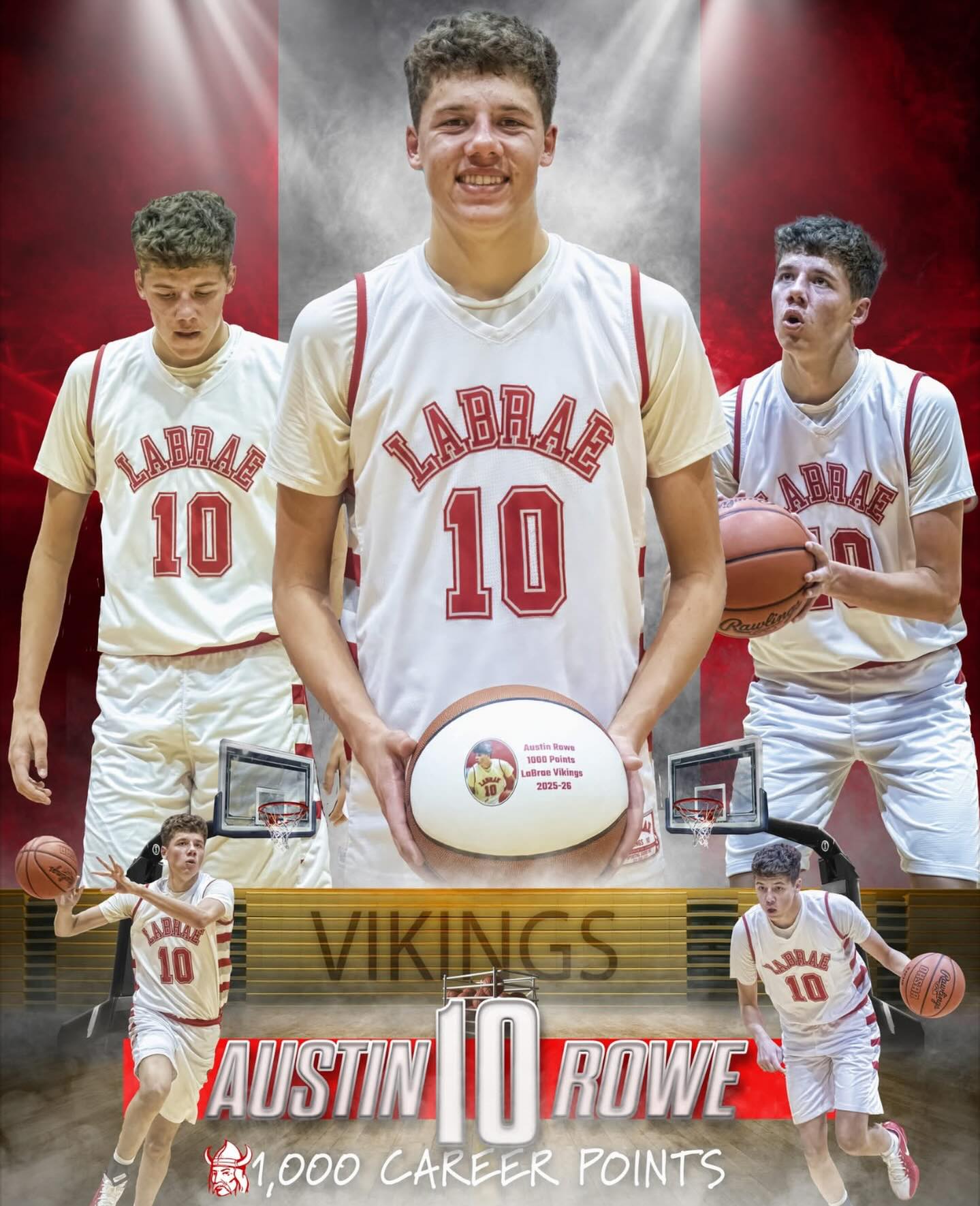 LaBrae - Congratulations to Austin Rowe for making 1000 career points ...